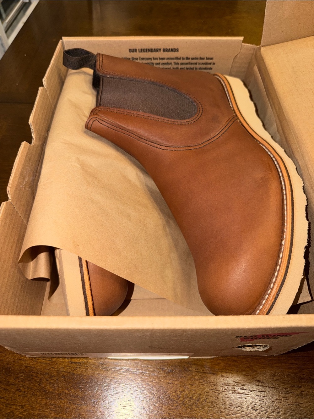 NIB Red Wing Heritage 03190 amber chelsea boot